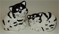 Cassanova Black & White Striped Cats by Cherilane