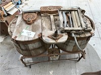 Dexter Antique Wooden Double Tub Washing Machine