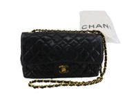 Chanel Black Matelasse Shoulder Bag