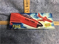 F 86D airplane model (box only)