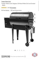 New 2 pcs; Traeger Pellet Grills Tailgater 20