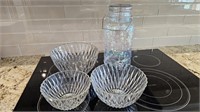 Glass Bowls & Water/Juice Dispenser