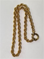17" Italian Sterling Designer Necklace (Signed)29G