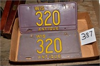 Antique license plates (2)