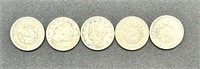 V or Barber Nickel {1906, 1907, 1910, 1911, 1912}