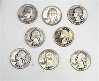 Silver Quarters (8)