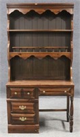 Desk with Bookcase Hutch