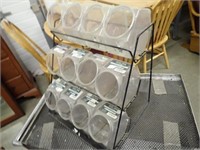 Display Rack w/ (12) Lutz Tool Containers -