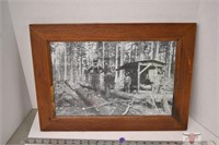 Wooden Framed Sawmill Picture 20" x 15"