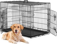 N4735  BestPet Dog Crate, 24'' Black