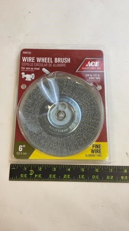 6in wire wheel brush
