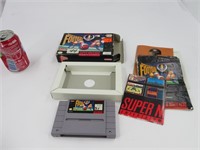 Football , jeu de super Nintendo SNES avec boite