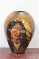 Wise Carver Art Pottery Indian Vase