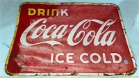 Coca Cola Sign (27" x 19")