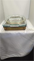 Three set baking/casserole dishes