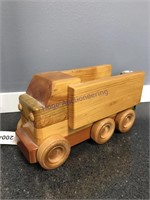 Wood toy truck