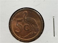 1994 South Africa 5 cents