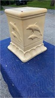 Ceramic End Table Dolphin design no glass for top