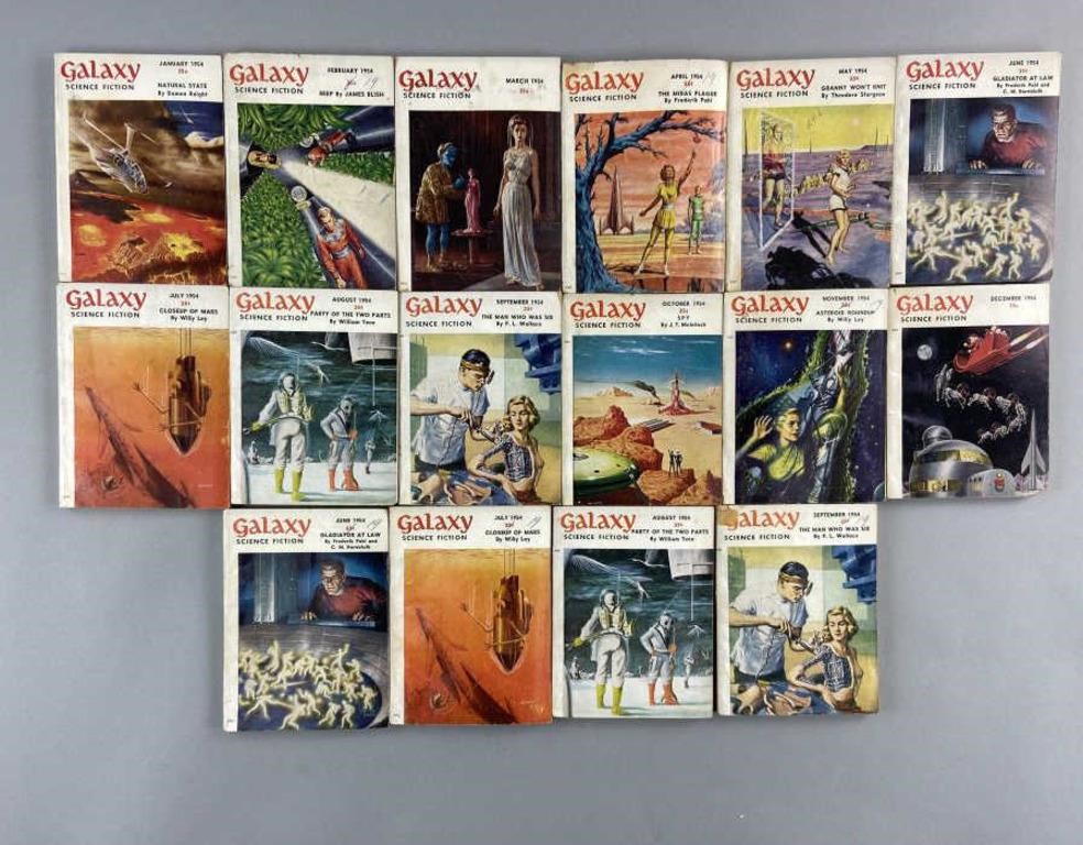 1954 Galaxy Science Fiction Complete Year