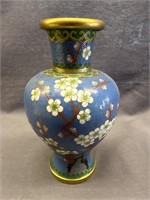 VINTAGE CHINESE CLOISONNÉ BRASS FLORAL CHERRY