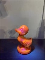 Boyd Duck orange - uranium Vaseline glass
