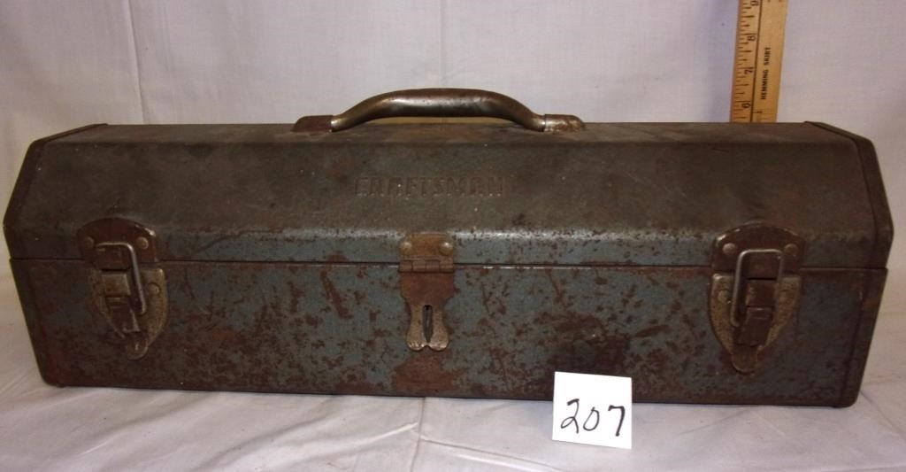 old toolbox w/contents