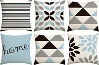(covers only)Set of 6 Geometry Throw Pillow Covers