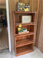 Wood Cabinet with Glass Doors