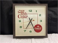 COCA-COLA CLOCK PLASTIC