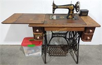 Antique Singer Treadle Sewing Machine Table