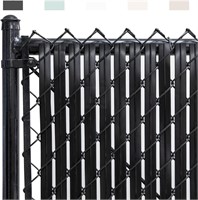 Chain-Link Fence Blade Slats  6-ft  Black