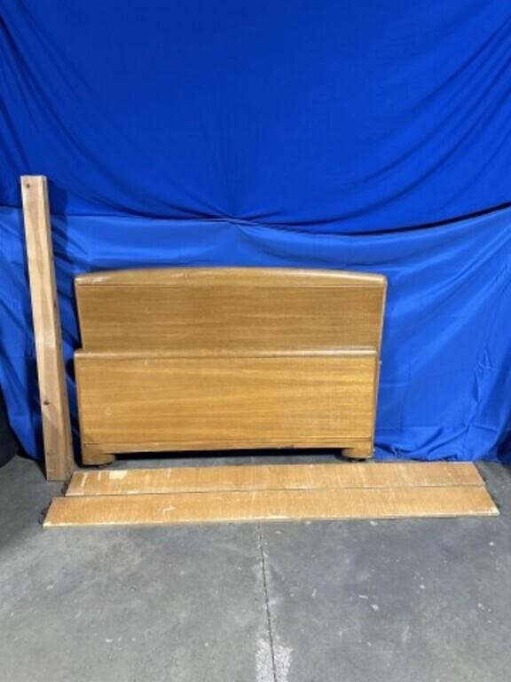 Wood full size bed frame