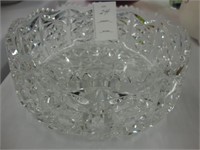 Heavy cut crystal bowl.