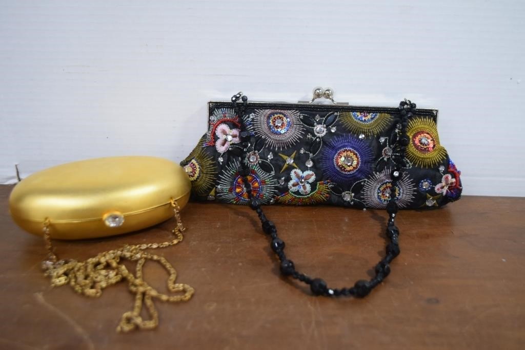 Carla Marchi,Metal Purse & Sequins & Beaded Purse