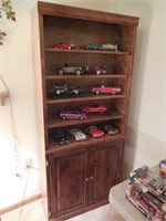 Bookshelf w/2 Doors 6'x32"x12" *Cars not included