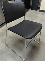 CHROME FRAME STACK CHAIRS