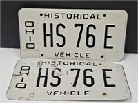 OHIO  Historic License Plates