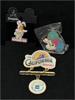 Vintage Disney Trio of Pins