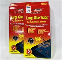 LARGE GLUE TRAPS FOR RATS MICE AND SNAKES X2