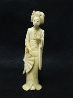 Highly Carved Japanese Geisha
