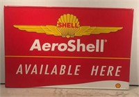 SST AeroShell embossed sign