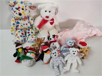 3 TY BEANIE BUDDIES & VARIOUS JINGLE BEANIES