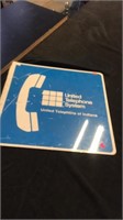 Double sided united telephone system signs