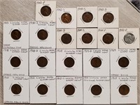 (20) Lincoln Head Wheat Cents