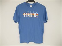 Fruit of the Loom Unisex LG Pride T-shirt, Blue