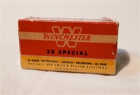 WINCHESTER 38 SPECIAL FULL SEALED CIRCA 1950S