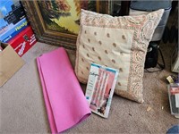 HOUSEHOLD LOT YOGA PAD PILLOW SHOWER CURTAIN