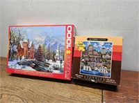 1000 pc Puzzle + Quebec City 500 pc Puzzle