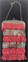 Antique beaded coin purse 6”