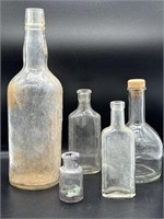 Vintage Lot of Medicine & Other Bottles